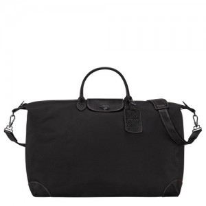 Torby Podróżne Longchamp Boxford M Damskie Czarne | SN-LCMP48529