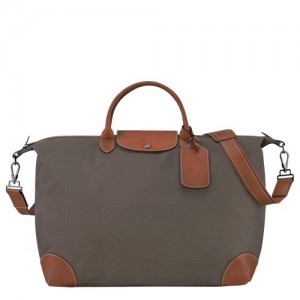Torby Podróżne Longchamp Boxford S Męskie Brązowe | SN-LCMP49312