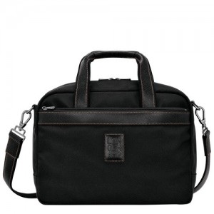 Torby Podróżne Longchamp Boxford S Męskie Czarne | SN-LCMP49327