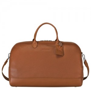Torby Podróżne Longchamp Le Foulonné M Damskie Brązowe | SN-LCMP48504
