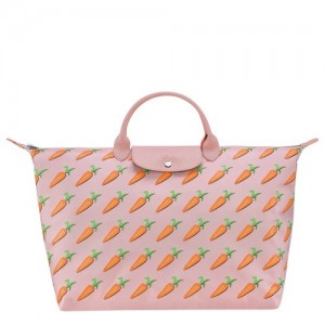 Torby Podróżne Longchamp Le Pliage Cny S Męskie Różowe | SN-LCMP49314