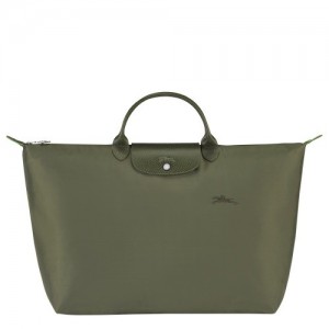 Torby Podróżne Longchamp Le Pliage Green S Męskie Zielone | SN-LCMP49302
