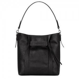 Torby Przez Ramię Longchamp 3d M Hobo Damskie Czarne | SN-LCMP48059