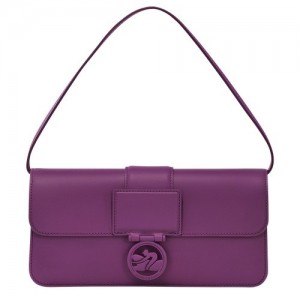 Torby Przez Ramię Longchamp Box-trot M Hobo Damskie Fioletowe | SN-LCMP48053