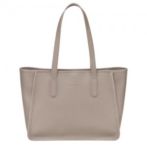 Torby Przez Ramię Longchamp Le Foulonné L Tote Damskie Szare | SN-LCMP47987