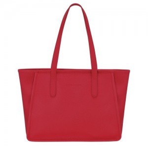 Torby Przez Ramię Longchamp Le Foulonné L Tote Damskie Czerwone | SN-LCMP47988