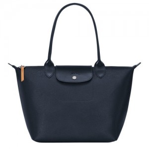 Torby Przez Ramię Longchamp Le Pliage City M Tote Damskie Granatowe | SN-LCMP47950
