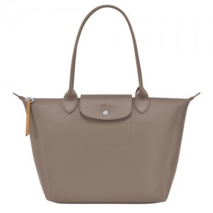 Torby Przez Ramię Longchamp Le Pliage City M Tote Damskie Szare Brązowe | SN-LCMP47951