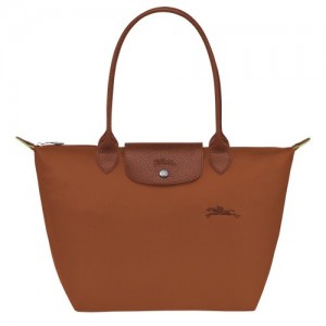Torby Przez Ramię Longchamp Le Pliage Green M Tote Damskie Brązowe | SN-LCMP47969