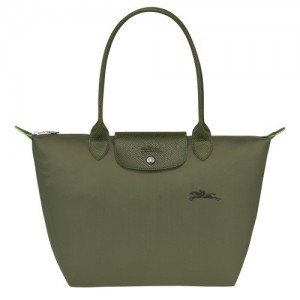 Torby Przez Ramię Longchamp Le Pliage Green M Tote Damskie Zielone | SN-LCMP47970
