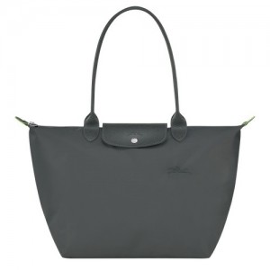 Torby Przez Ramię Longchamp Le Pliage Green L Tote Damskie Jasny Szare | SN-LCMP47974