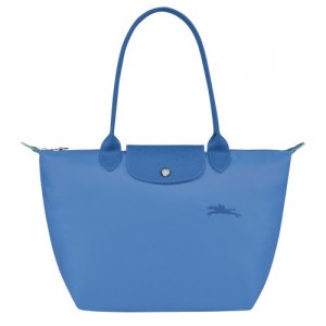 Torby Przez Ramię Longchamp Le Pliage Green M Tote Damskie Niebieskie | SN-LCMP48036