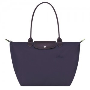 Torby Przez Ramię Longchamp Le Pliage Green L Tote Damskie Granatowe | SN-LCMP48040