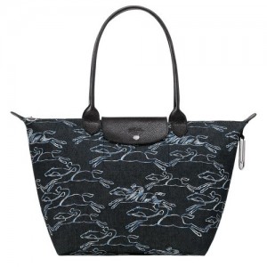 Torby Przez Ramię Longchamp Le Pliage Kolekcja L Tote Damskie Granatowe | SN-LCMP48075