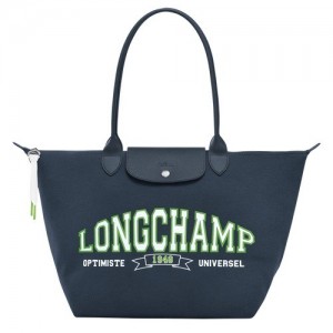 Torby Przez Ramię Longchamp Le Pliage Kolekcja L Tote Damskie Granatowe | SN-LCMP48077