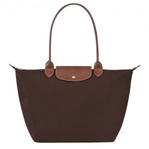 Torby Przez Ramię Longchamp Le Pliage Original L Tote Damskie Czekolada | SN-LCMP48047