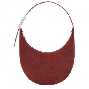 Torby Przez Ramię Longchamp Roseau Essential M Hobo Damskie Brązowe | SN-LCMP47960