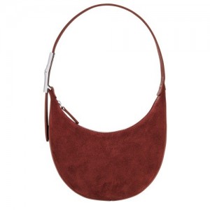 Torby Przez Ramię Longchamp Roseau Essential S Hobo Damskie Brązowe | SN-LCMP47961