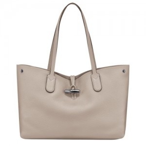 Torby Przez Ramię Longchamp Roseau Essential L Tote Damskie Beżowe | SN-LCMP48003