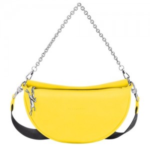 Torby Przez Ramię Longchamp Smile S Damskie Żółte | SN-LCMP48050