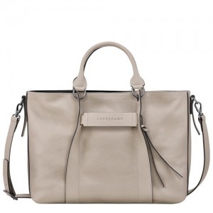 Torebka Longchamp 3d L Damskie Beżowe | SN-LCMP47749