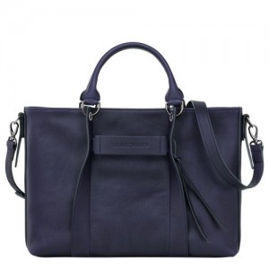 Torebka Longchamp 3d L Damskie Granatowe | SN-LCMP47753