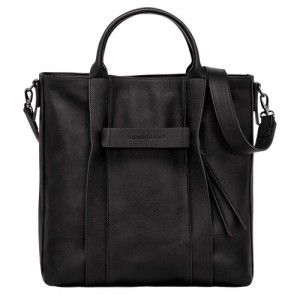 Torebka Longchamp 3d L Tote Damskie Czarne | SN-LCMP47703