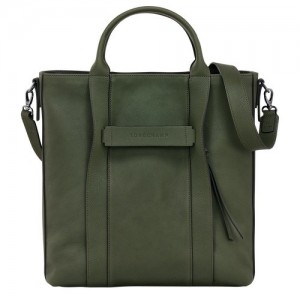 Torebka Longchamp 3d L Tote Damskie Khaki | SN-LCMP47704