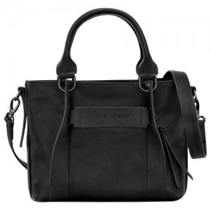 Torebka Longchamp 3d S Damskie Czarne | SN-LCMP47752