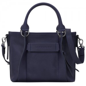 Torebka Longchamp 3d S Damskie Granatowe | SN-LCMP47755