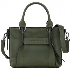 Torebka Longchamp 3d S Damskie Khaki | SN-LCMP47756