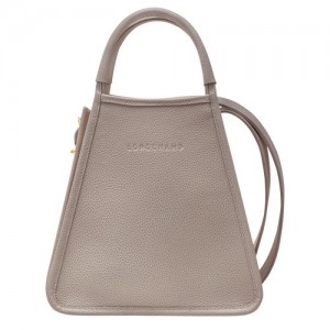 Torebka Longchamp Le Foulonné S Damskie Szare | SN-LCMP47758