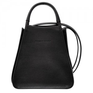 Torebka Longchamp Le Foulonné S Damskie Czarne | SN-LCMP47762