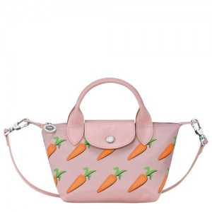 Torebka Longchamp Le Pliage Cny Xs Handle Damskie Różowe | SN-LCMP47677