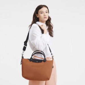 Torebka Longchamp Le Pliage Energy L Damskie Brązowe | SN-LCMP47810