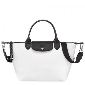 Torebka Longchamp Le Pliage Energy S Damskie Białe | SN-LCMP47799