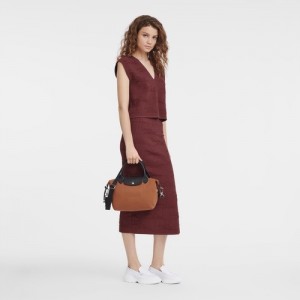 Torebka Longchamp Le Pliage Energy S Damskie Brązowe | SN-LCMP47812