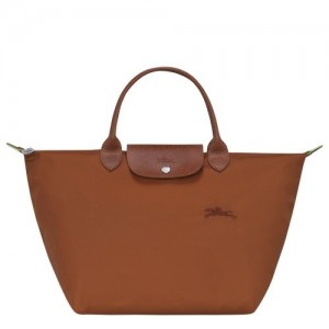 Torebka Longchamp Le Pliage Green M Damskie Brązowe | SN-LCMP47716