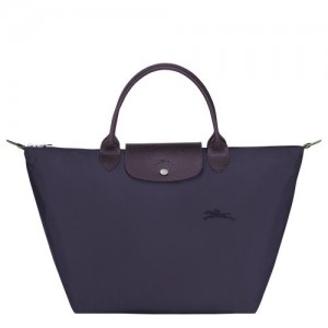 Torebka Longchamp Le Pliage Green M Damskie Granatowe | SN-LCMP47727