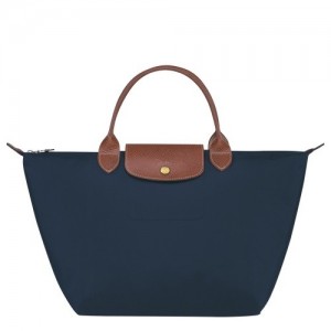 Torebka Longchamp Le Pliage Original M Damskie Granatowe | SN-LCMP47732