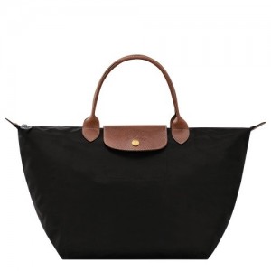Torebka Longchamp Le Pliage Original M Damskie Czarne | SN-LCMP47733