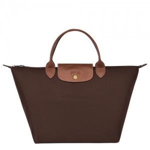 Torebka Longchamp Le Pliage Original M Damskie Czekolada | SN-LCMP47739