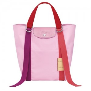 Torebka Longchamp Le Pliage Re-play S Tote Damskie Różowe | SN-LCMP47681