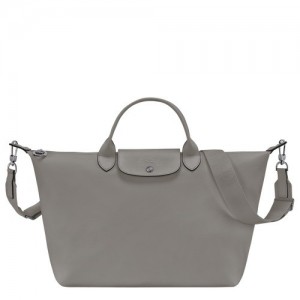 Torebka Longchamp Le Pliage Xtra L Damskie Szare | SN-LCMP47685