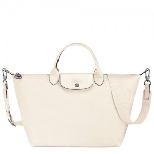 Torebka Longchamp Le Pliage Xtra L Damskie Białe | SN-LCMP47686