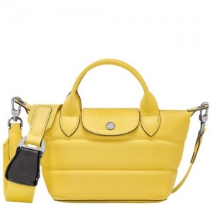 Torebka Longchamp Le Pliage Xtra Xs Damskie Żółte | SN-LCMP47815
