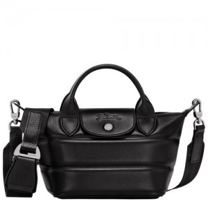 Torebka Longchamp Le Pliage Xtra Xs Damskie Czarne | SN-LCMP47817