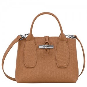 Torebka Longchamp Roseau S Damskie Beżowe | SN-LCMP47766