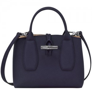 Torebka Longchamp Roseau S Damskie Granatowe | SN-LCMP47772