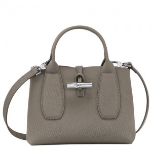 Torebka Longchamp Roseau S Damskie Szare | SN-LCMP47764